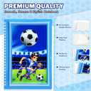 A5 3D Glossy Cover Spiral Notebook  Cute Hardcover Notebook with 160 Pages/80 Sheets  Kids School Notebook  Gift Notebook for Girls & Boys  Little Footballer