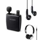 Hearing Amplifier for Seniors, Personal Sound Amplifier, Smart Auto-Gain, Directional Microphone, Rechargeable Battery, Headphones & Earbuds Included
