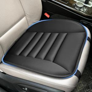 Car Seat Cushion Pad with 1.2inch Comfort Seat Protector for Car Driver Seat Office Chair Home Use Memory Foam Seat Cushion with Non Slip Bottom