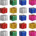 3 x Tinksky 24pcs Christmas Tree Small Gift Boxes Hanging Decorations Ornaments Party Favors (Random Color)