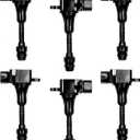 Ignition Coil Pack UF349 Compatible with 2002-2006 Altima 2005-2016 Frontier 2002-2008 Maxima 2003-2008 Murano 2002-2010 Pathfinder 350Z Quest I35 QX4 FX35 G35 M35 V6,set of 6