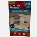 Hefty Vacuum Seal SHRINK-PAK BAG , 34" x 22", 2 Large Bags (Large)