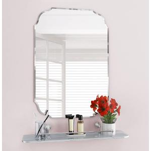 KOHROS Silver Bathroom Mirror 18" x 24" Frameless Rectangle Beveled Edge Bathroom Vanity Mirror for Over Sink, Wall Mirror for Small Bathroom Vanity Bedroom Hanging Horizontally or Vertically