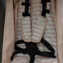 BabyGap Classic Stroller - Lightweight Stroller with Recline, Compact Fold & Removable Parent Organizer - Made with Sustainable Materials, Pink Stripes