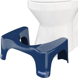 Squatty Potty Simple Bathroom Toilet Stool, Galaxy Blue 7", Ergonomic Stool Posture-Enhancing Bathroom Footrest for Improved Digestion & Constipation Relief