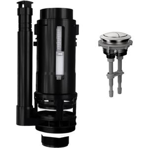 R&T 2-Inch Toilet dual flush valve replacement kit with Top Push Button Toilet Repair Kit Inside Tank Replacement for 2-piece Toilet A2423