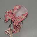 BAEJMJK Dog Harness and Leash Set with Bow Knot No Pull Pet Daisy Floral Harness with D-Ring Soft Mesh Dog Harness Vest Set Escape Proof Princess Puppy Harness for Small Girl Dogs Cats Pink M
