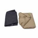 Oversize Bath Towels Set - 35x70 Inches, 2-Piece Bathroom Set (2 Bath Towels),Waffle Towels for Bathroom Microfiber Shower Towels Super Soft and Absorbent Khaki, Dark Blue