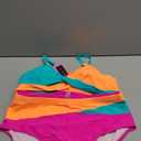 Tempt Me Plus Size Two Piece Swimsuit - Aqua Orange Pink Women High Waisted Bikini Set Tummy Control Bathing Suits 16 Plus