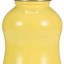 YOHKOH Mini Vacuum Insulated Water Bottle With Bamboo Lid - Stainless Steel Thermos Water Bottle for Women Girls Kids, Metal Sports Hot and Cold Water Bottle Leak-Proof BPA-Free (6.4oz,Yellow)