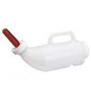 Calf Bottle 2.6 Quart Horizontal Calf Milk Feeding Bottle with Hand Grip Handle for Calves and Livestock Care
