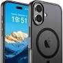 Magnetic for iPhone 17 Case Black Translucent Matte Full Camera Cover