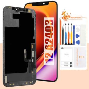 Screen for iPhone 12 Screen Replacement for iPhone 12 Pro LCD Screen A2403,A2172,A2407,A2341 3D Touch Display Digitizer Assembly Repair PartsBlack