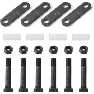 Trailer Shackle Kit, Tandem Axle Trailer Kit for Double Eye Spring (3,500 lbs-7,200 lbs Axles)