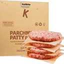 Katbite 300Pcs 6x6 Inches Patty Paper, Burger Patty Paper, Unbleached Parchment Sheets, Heavy Duty & Non-Stick, Squares for Seperating Patty, Cookies, Storing Foods Wrapping Candies