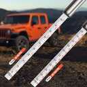 ETENWOLF Pencil Tire Pressure Gauge 2 Pack (10-50PSI, 20-120PSI) with 16 Tire Caps Calibrated to ANSI B40.1 Grade B(2%), Stainless Steel Body, for Cars, Pickups, RVs, Bicycles