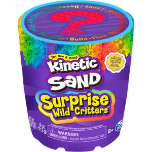 Kinetic Sand Surprise - 113 g Coloured Magic from Sweden with Animal Figure and Accessories for Creative Indoor Sand Game, for Children from 3 Years
