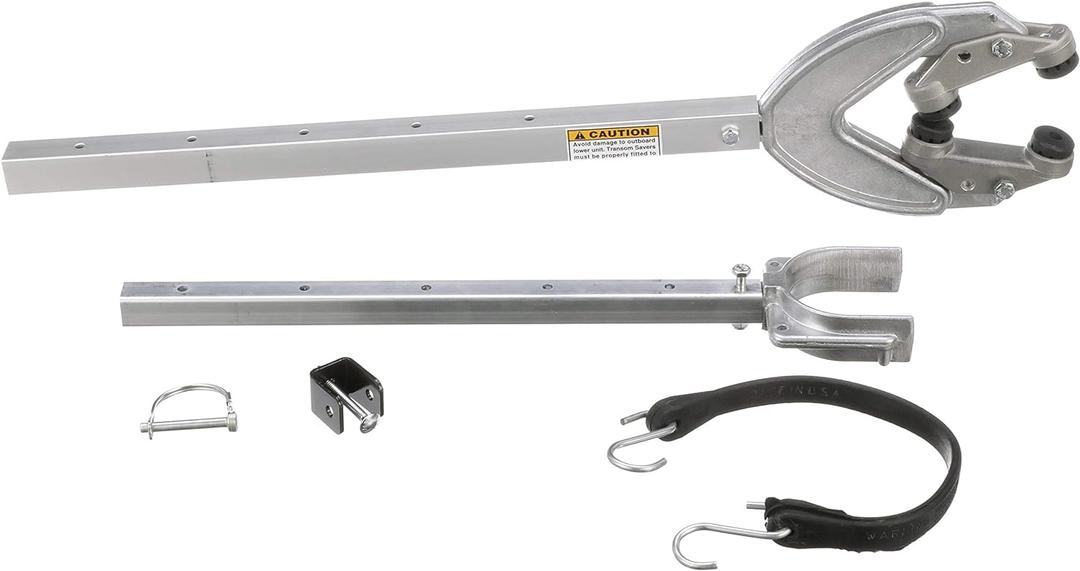 Attwood SP-4000-ADJ-RB Heavy Duty Transom Saver, Adjustable from 24 to 36 Inches, Heavy Duty Head, Roller and Trailer Mounts