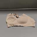 Deep V Bras for Women, Wireless Push Up Plunge Bra Seamless Supportive No Underwire T-Shirts Bralettes (Large, Nude)