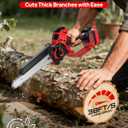 2-IN-1 Cordless Pole Saw and Chainsaw Compatible with Milwaukee Battery