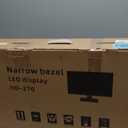 Thinlerian 27 Inch 4K UHD 3840 x 2160 Computer Monitor, IPS Display, Ultra-Thin Bezel, HDMI, DisplayPort, VESA, Build-in Speakers, PC Monitor for Design, Work, Gaming, White