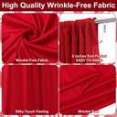 HunnmingRe 12 Pcs Circus Party Backdrop Decorations 2.5 x 10 ft Red and White Carnival Tent Photography Background Curtain for Circus Theme Party Outdoor Photo Props Birthday Decor