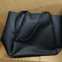 Work Tote Bags for Women 15.6 Inch - Laptop Tote Bag with Zip Compartments - Large PU Leather Office Purse Computer Briefcase