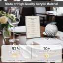 EHWINE 20 Pack Acrylic Sign Holder 4 x 6, Black Picture Frame Stand up Table Top Sign Holders, Slanted Back Paper Holder Clear Display Stand Menu Flyer Holder for Wedding Party