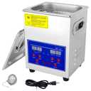 2L Ultrasonic Carburetor Cleaner Machine, Industrial Ultrasonic Parts Cleaner with Heater and Digital Timer, Ultrasonic Carb Cleaner for Repairing Tools Automotive Parts Cleaning, 110V