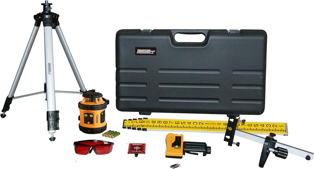 Johnson Level & Tool 40-6517 Self-Leveling Rotary Laser System, 29 x 7", Red, 1 Kit