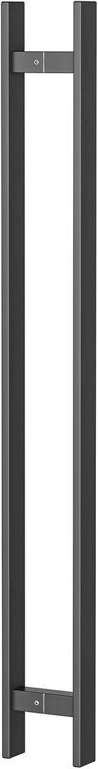 36 Inch Push Pull Door Handle, Double Sided Long Barn Door Pull Handle, Heavy Duty 304 Stainless Steel Commercial Door Handle for Wooden Glass Metal Home Office Doors (Square Rectangle Bar)