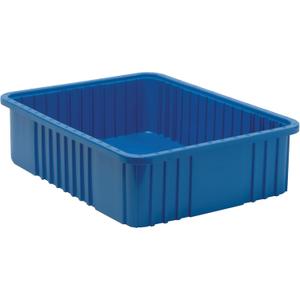 FSE 373-DG93060BLCS Dividable Grid Container, 22-1/2"L x 17-1/2"W x 6"H, Blue, Made in USA