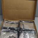 2 Pack String Light Poles for Outside, Thickened Metal Lights Hanger Pole Outdoor with Fork, Lighting Hanging Post Accessories for Patio Decor Garden Backyard Yard Front Porch Outside Decorations