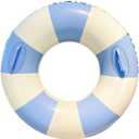 Children Swimming Ring, Inflatable Pool Floats Swim Tube Raft Toy with Fruits Mermaid Decorations Summer Water Fun Lounge Beach Lake Party Supplies for Kids 2 prs blue Size 90