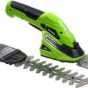 Earthwise Cordless Rechargeable 2-in-1 Shrub Shear and Hedge Trimmer Combo