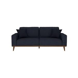 Lakeview Presley Sofa Wood Base & 2 Pillows - Navy