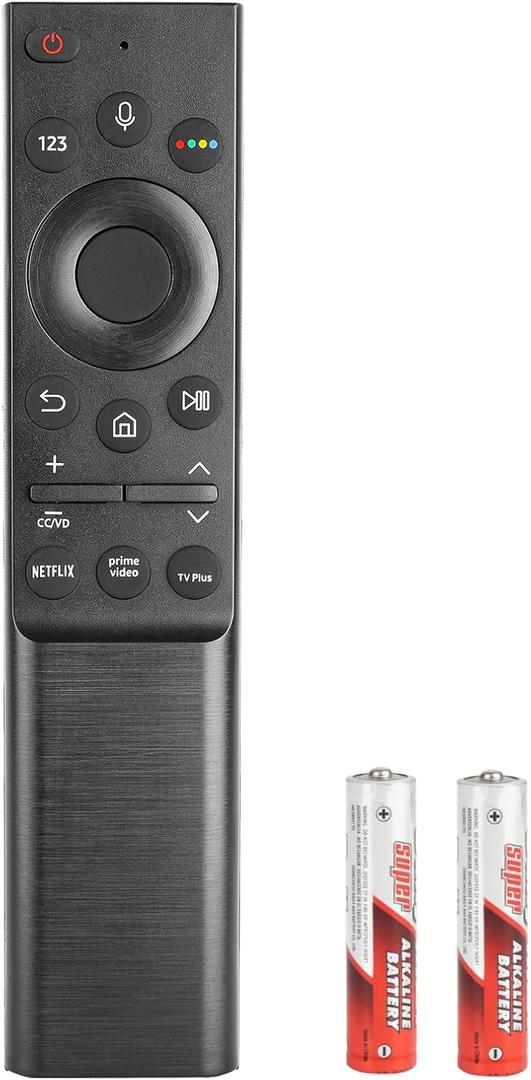 BN59-01363A Voice Remote Control Compatible with Samsung Smart TV QLED 4K 8K UHD/Crystal UHD 4K/NEO QLED QN UE UN MU Series Replacement Controller with Netflix PrimeVideo with Batteries