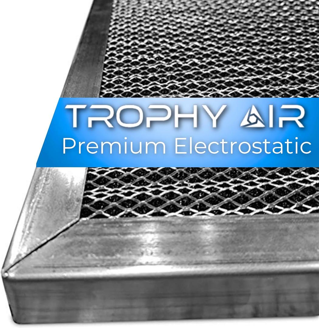 Washable Electrostatic HVAC Furnace Air Filter, Lasts a Lifetime, 6 Stage Permanent Air Filter, Healthier Home or Office, Made in The USA - Increases Airflow (18x18x1)