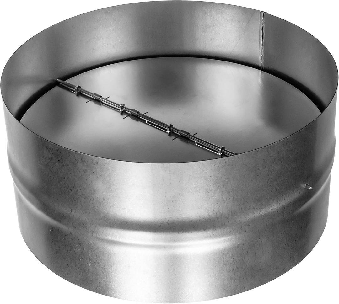 Draft Blocker 12'' Inch - Backdraft Damper - Draft Stopper - Backflow Preventer - Inline Fan Vent Deflector - One-Way Airflow Ducting - Dryer Duct Connector with Backdraught Flap