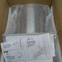 8" White Dryer Vent Cover - 304 Stainless Steel Wall Cap, Screen and Damper