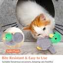 Flapping Brid Cat Toy - Interactive Cat Exercise Toy with Lifelike Bird Chirp Rechargeable Cat Catnip Toys for All Breeds