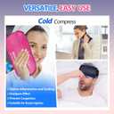 Ice Packs for Injuries Reusable, 3-Piece Set Soft Cold Gel Packs | Soft Ice Wrap for Injury, Alleviate Joint and Muscle Pain - Gel Ice Pack Resuable for Back, Elbow, Shoulder(3pcs-Navy)