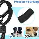 BARKLESS Soft Dog Head Collar, Patented Padded No Pull Head Halter, Training Nose Leash with Safety Link for Medium Large Dogs, Adjustable Muzzle Leash, Easy Control for Walking(Black, M)