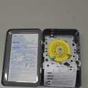 T104 Electromechanical Timer Switch,208-277 VAC 5HP 40A DPST Pool Timers,12 ON/Off Operations,Manual Override Included Trippers,Heavy Duty Pool Pump Timer