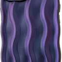 wahhle Water Ripple Pattern Curly Wave Frame Soft Cute Phone Case Cover for Men Women Girls(iPhone 13 Pro Max,Yellow)