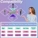 Double-layer Hair Tools Travel Bag and Heat Resistant Mat for Revlon One-Step Hair Dryer, Volumizer, Styler, Flat Irons, Straighteners, Curling Iron, and Haircare Accessories (Gray)