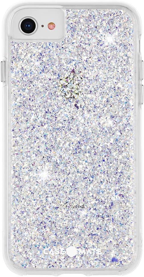 Case-Mate iPhone 7 / iPhone 8 / iPhone SE Case - Twinkle Stardust [10FT Drop Protection] [Wireless Charging Compatible] Luxury Cover with Cute Bling Sparkle for iPhone SE Anti-Scratch, Shock Absorbent