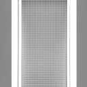 HVAC Premium 12'' x 18'' Cube Core Eggcrate Return Air Filter Grille for 1'' Filter - Aluminum - White [Outer Dimensions: 14.5 x 20.5]