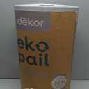 Diaper Dekor EKO Classic Diaper Pail Gift Set, White ONLY Eco-Friendly Diaper Pail Made with 70% Recycled Materials Comes with up to a Year's Supply Worth of Diaper Dekor Refills!