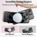 SEXYMOM Magnetic for iPhone 15 Case - Wireless Charging Compatible,Military Drop Tested Cover,Cute Floral Design for Women and Girls,Slim Fit Translucent Matte Phone Case - King Cobra